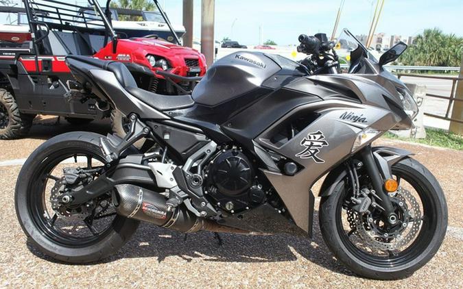 2021 Kawasaki Ninja 650 Metallic Graphite GrayMetallic Spark B