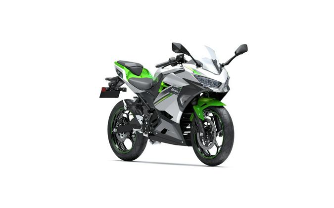 2027 Kawasaki NINJA E-1 ABS Metallic Bright Silver/Metallic Matte Lime Green