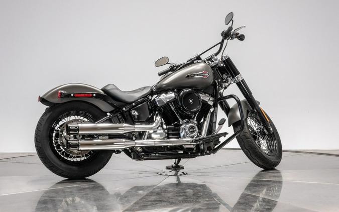 2018 HARLEY-DAVIDSON FLSL SLIM in Industrial Gray Denim