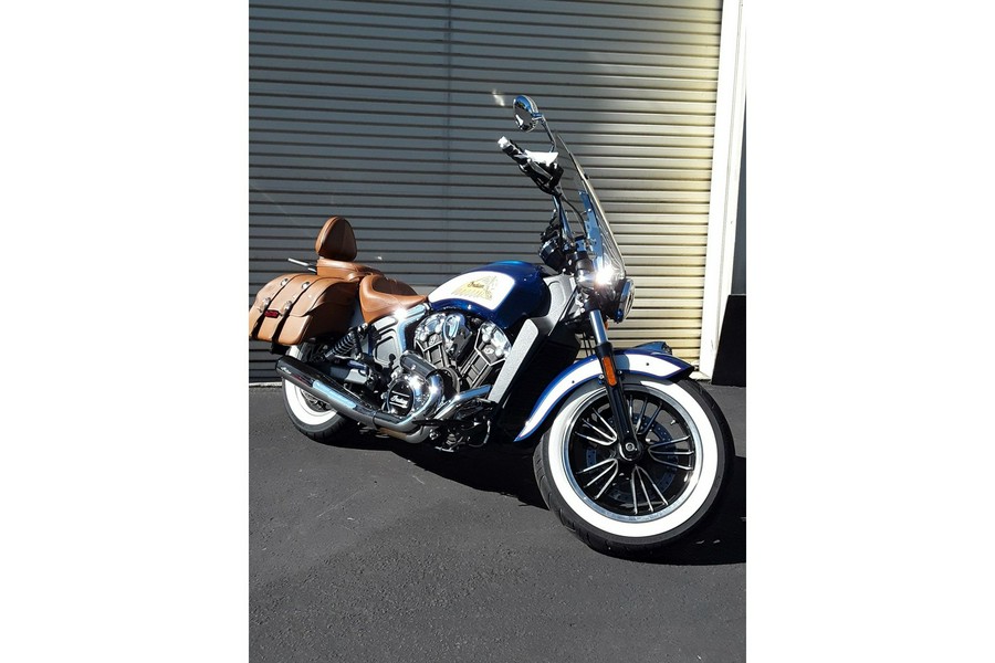2018 Indian Motorcycle SCOUT ABS, BRILLIANT BLUE/WHITE & RP, CAL