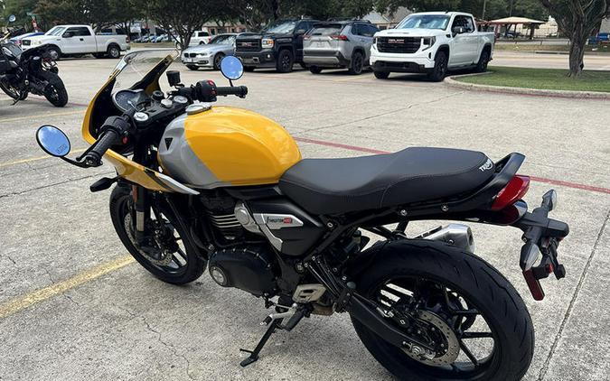 2026 Triumph Thruxton 400 Metallic Racing Yellow / Aluminium Silver