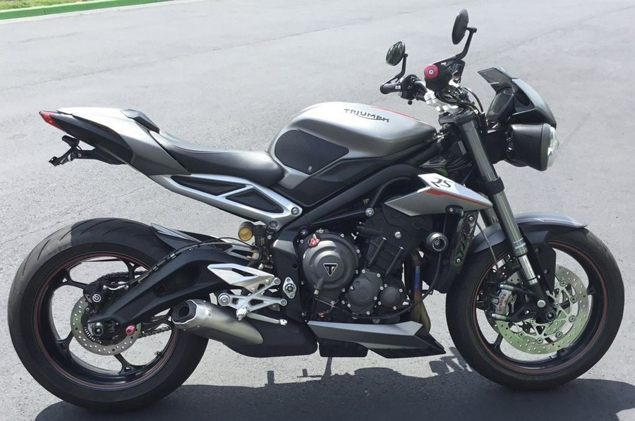 2018 Triumph Street Triple RS Matt Silver Ice