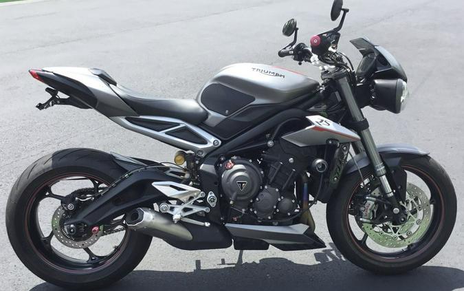 2018 Triumph Street Triple RS Matt Silver Ice