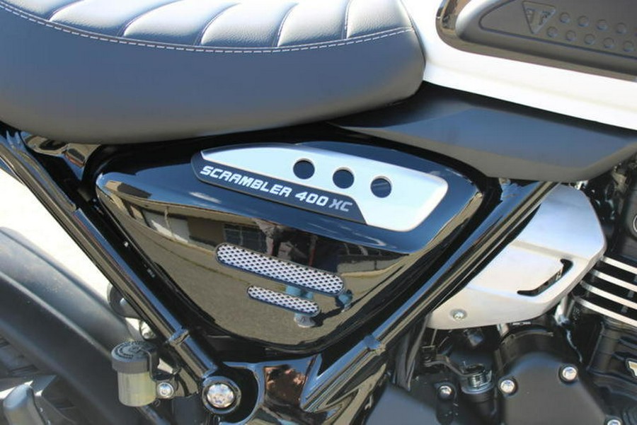 2026 Triumph Scrambler 400 XC Vanilla White