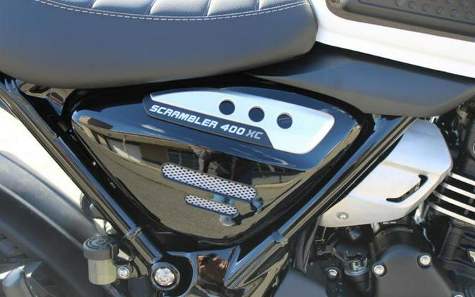 2026 Triumph Scrambler 400 XC Vanilla White