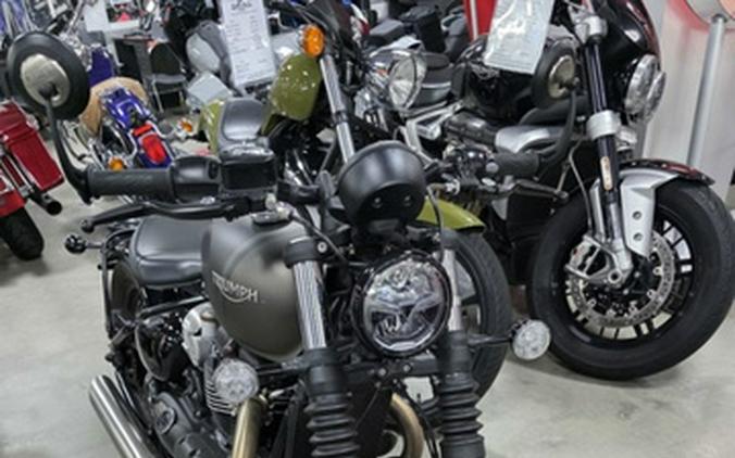 2023 Triumph Bonneville Bobber Matte Storm GreyMatte Ironstone