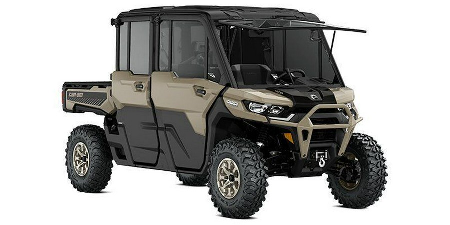 New 2025 CAN-AM DEFENDER MAX LIMITED HD10 DESERT TAN AND STEALTH BLACK