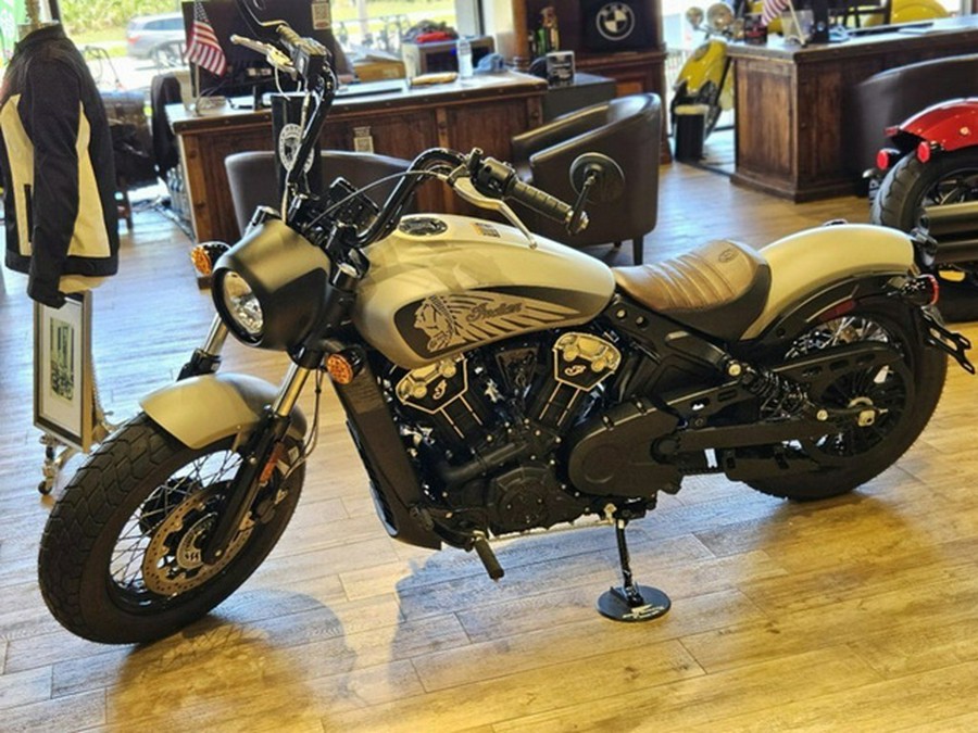 2024 Indian Scout Bobber ABS Silver Quartz Smoke