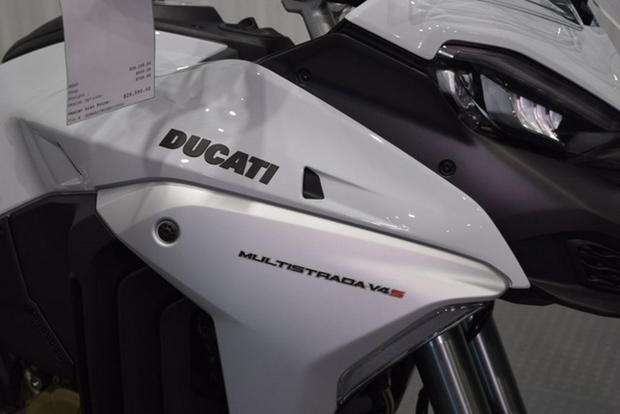 2024 Ducati Multistrada V4 S Travel & Radar Iceberg White V4 S