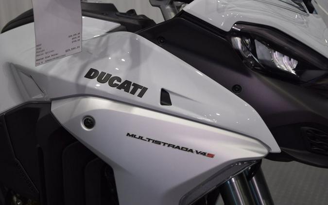 2024 Ducati Multistrada V4 S Travel & Radar Iceberg White V4 S