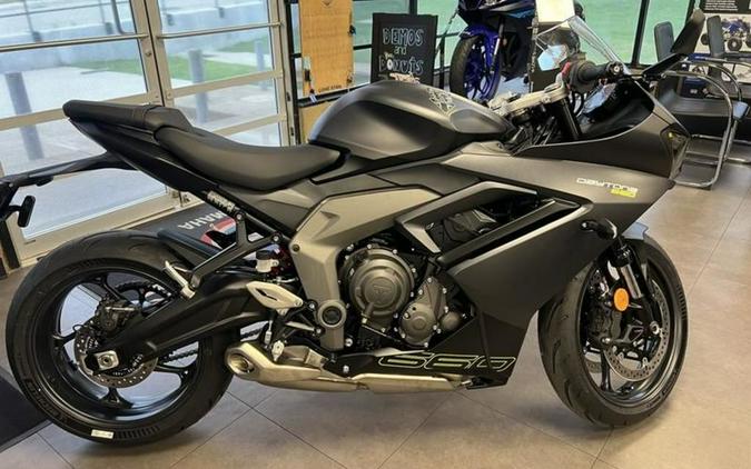 2025 Triumph Daytona 660 Satin Granite/Satin Black