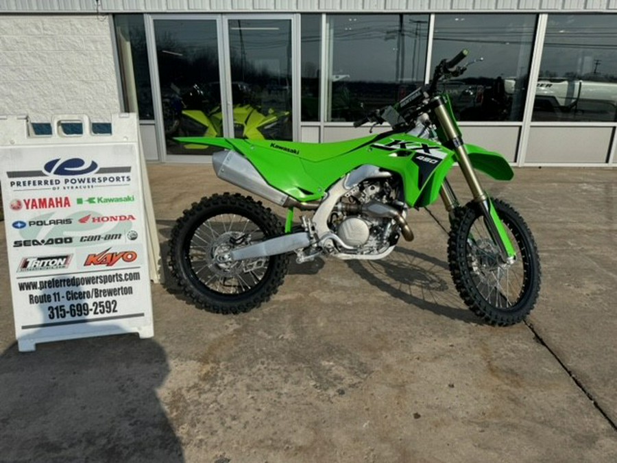 2024 Kawasaki KX 450X Lime Green