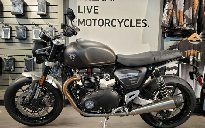 2024 Triumph Speed Twin 1200 Matte Ironstone/Matte Storm Grey