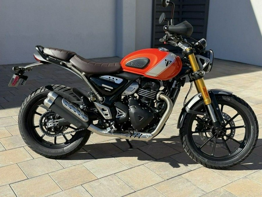 2026 Triumph Scrambler 400 X Baja Orange/Aluminium