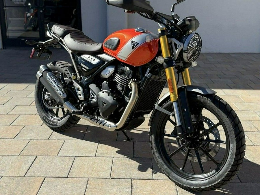 2026 Triumph Scrambler 400 X Baja Orange/Aluminium