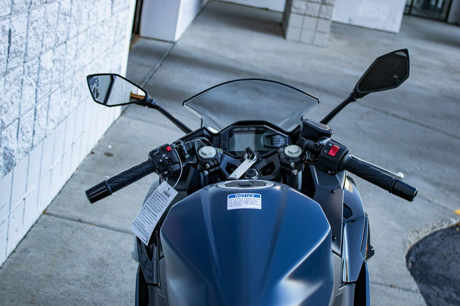 2026 Kawasaki Ninja® 500 ABS Metallic Matte Twilight Blue