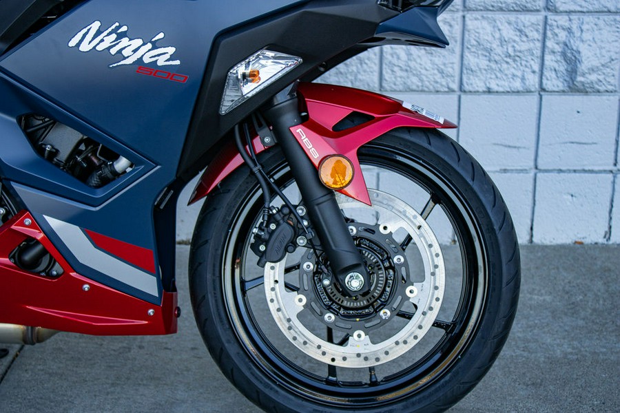 2026 Kawasaki Ninja® 500 ABS Metallic Matte Twilight Blue