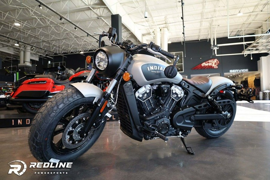 2023 Indian Motorcycle® Scout® Bobber ABS Silver Quartz Smoke