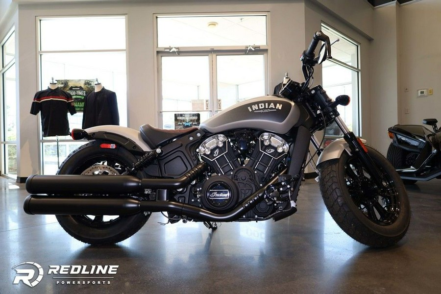 2023 Indian Motorcycle® Scout® Bobber ABS Silver Quartz Smoke