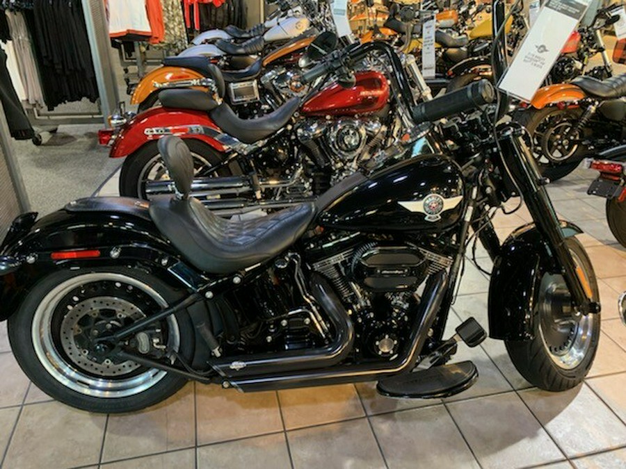 blacked out harley fatboy