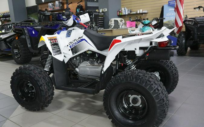 2024 Polaris Industries Outlaw 110 BRIGHT WHITE/POLARIS BLUE