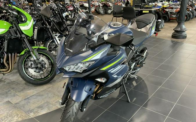 2022 Kawasaki Ninja® 400 Metallic Matte Blue/Metallic Graphite Gray