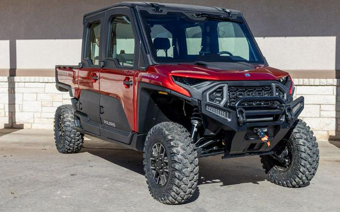 New 2024 POLARIS RANGER CREW XD 1500 NORTHSTAR EDITION PREMIUM SUNSET RED