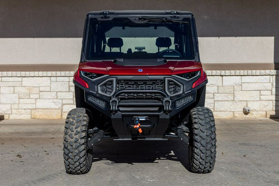 New 2024 POLARIS RANGER CREW XD 1500 NORTHSTAR EDITION PREMIUM SUNSET RED