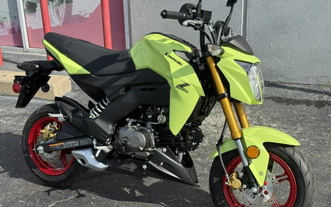 2026 Kawasaki Z125 PRO Metallic Yellowish Green - 00128T
