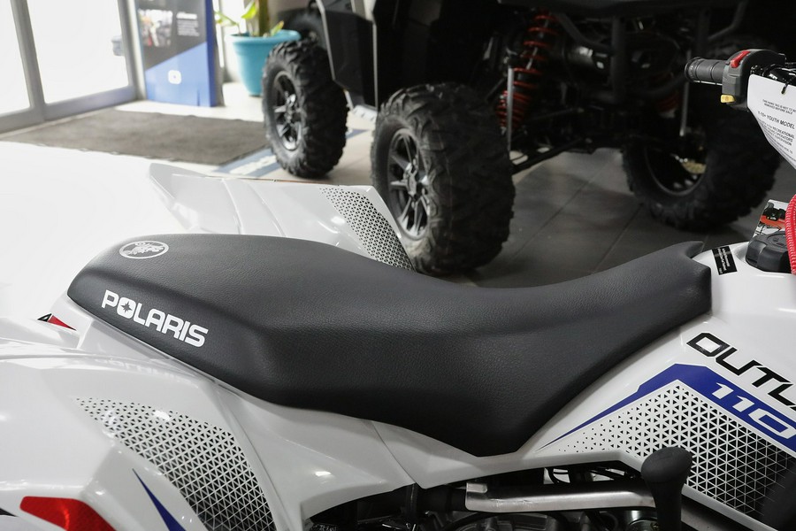 2024 Polaris Industries Outlaw 110 BRIGHT WHITE/POLARIS BLUE