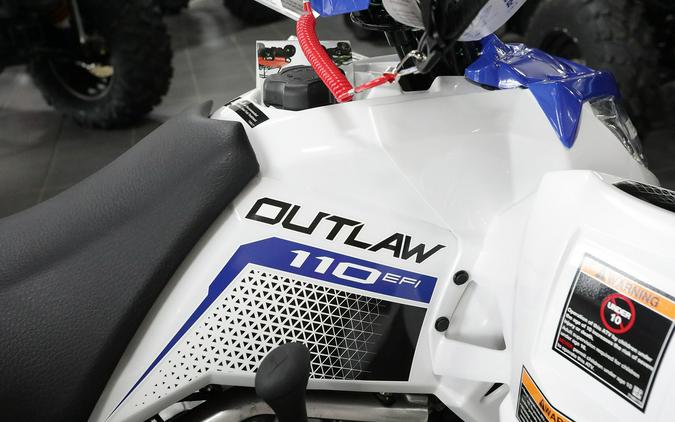 2024 Polaris Industries Outlaw 110 BRIGHT WHITE/POLARIS BLUE