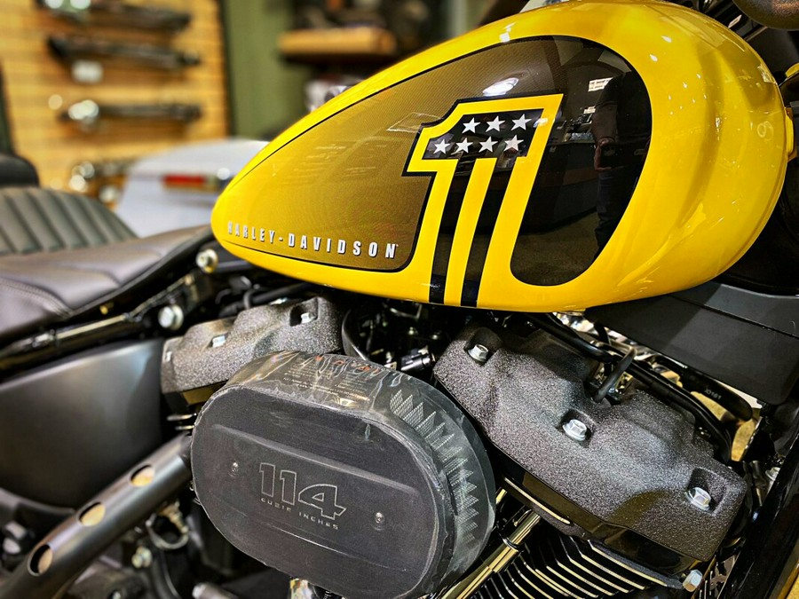 2023 Harley-Davidson Street Bob 114 Industrial Yellow/Vivid Black – Black Fi