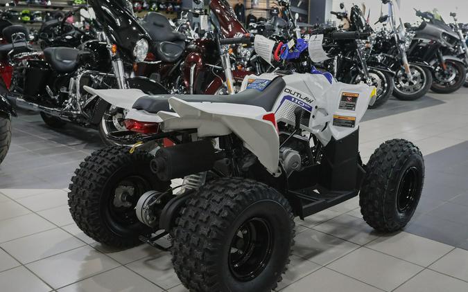 2024 Polaris Industries Outlaw 110 BRIGHT WHITE/POLARIS BLUE