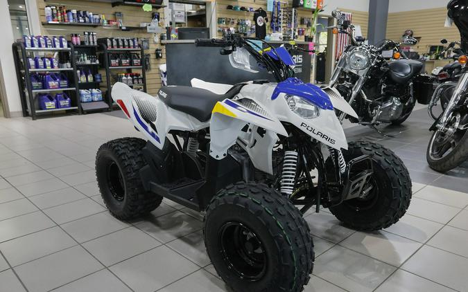 2024 Polaris Industries Outlaw 110 BRIGHT WHITE/POLARIS BLUE