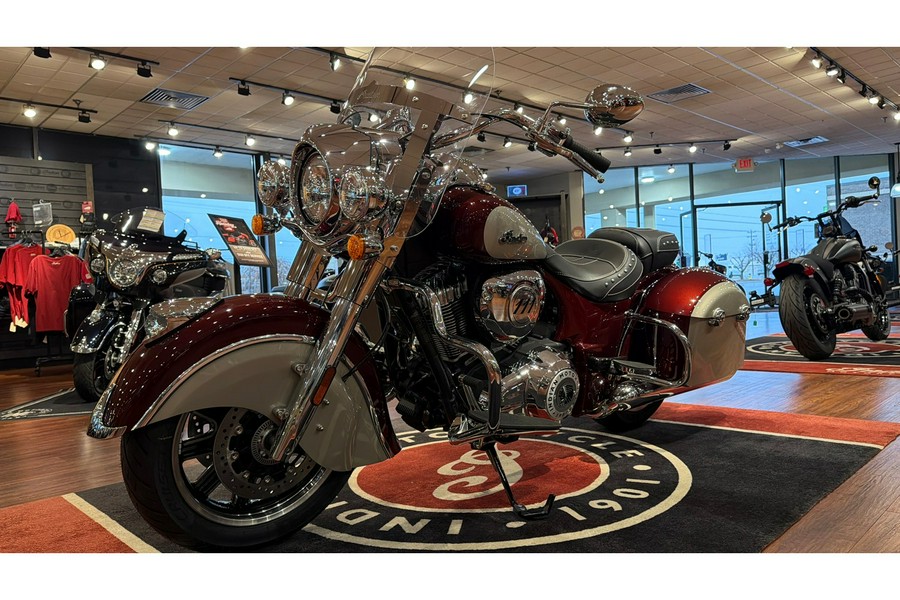 2025 Indian Motorcycle SPRINGFIELD, MROON MTLC/SLVR QRTZ MTLC, 49S Base
