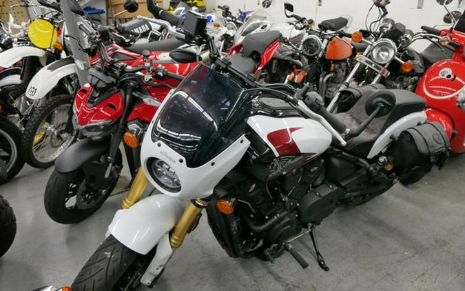 2025 Indian 101 Scout Ghost White Metallic With Graphics