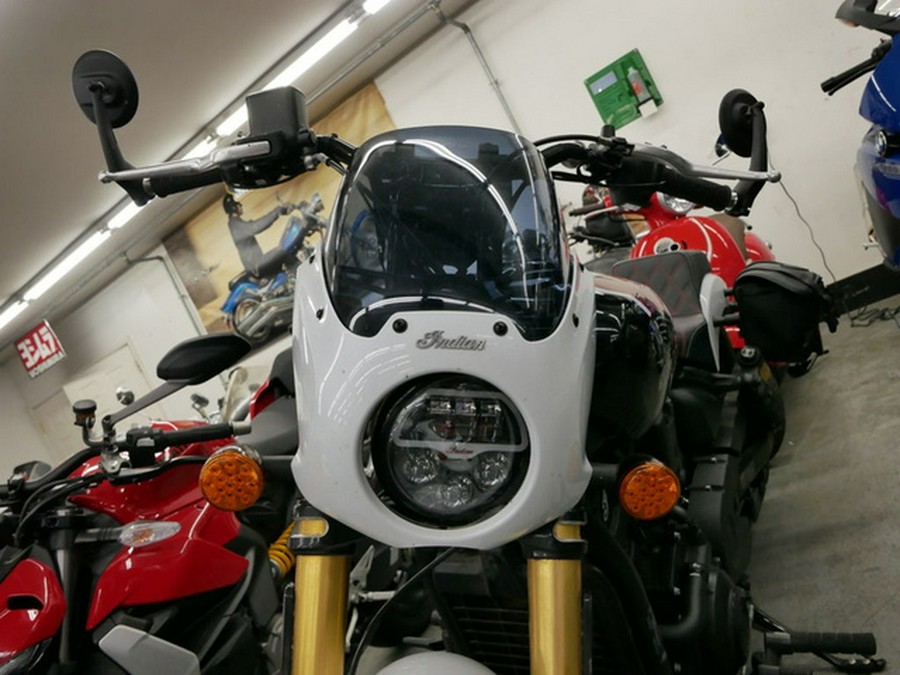 2025 Indian 101 Scout Ghost White Metallic With Graphics