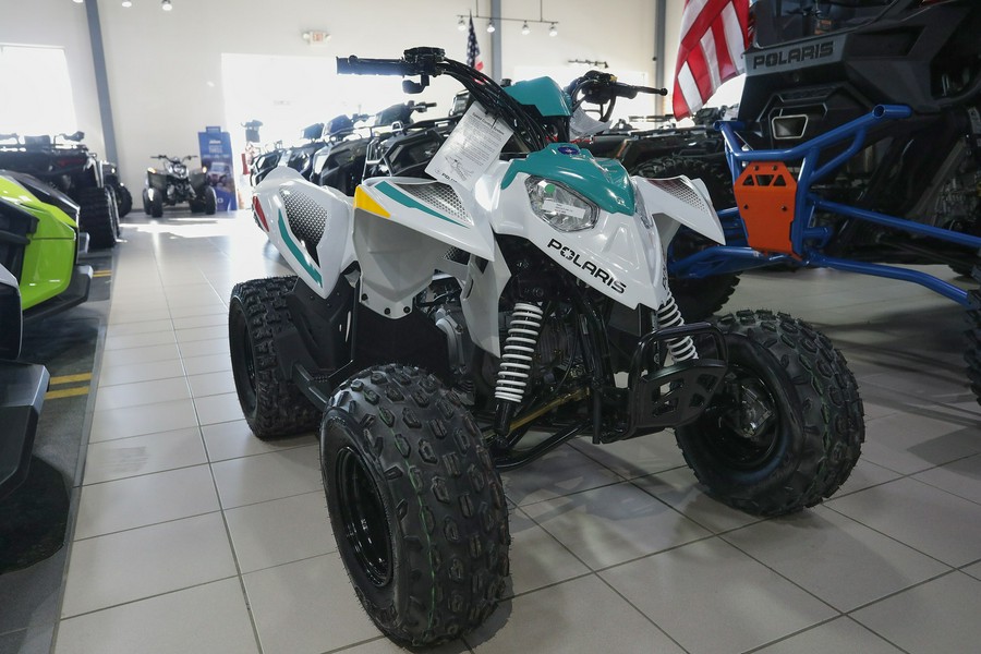 2024 Polaris Industries Outlaw 110 BRIGHT WHITE/RADIANT GREEN