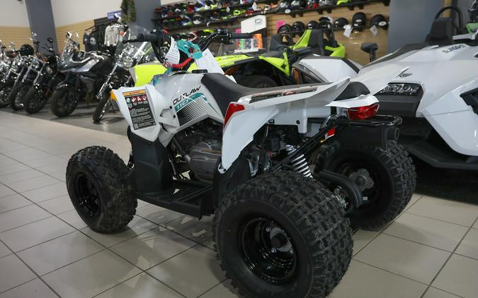 2024 Polaris Industries Outlaw 110 BRIGHT WHITE/RADIANT GREEN