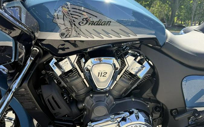 2026 Indian Challenger Limited 112 w/PowerBand Audio Storm Blue with Black Metallic
