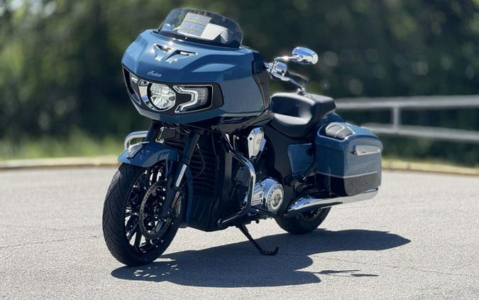 2026 Indian Challenger Limited 112 w/PowerBand Audio Storm Blue with Black Metallic