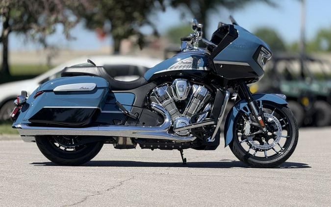 2026 Indian Challenger Limited 112 w/PowerBand Audio Storm Blue with Black Metallic