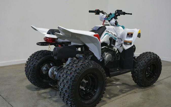 2024 Polaris Industries Outlaw 110 BRIGHT WHITE/RADIANT GREEN