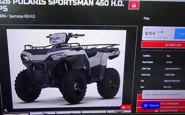 2026 Polaris Sportsman 450 H.O. EPS
