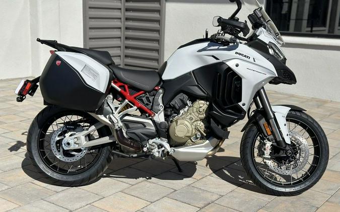 2023 Ducati Multistrada V4S Iceberg White - Spoked Wheels