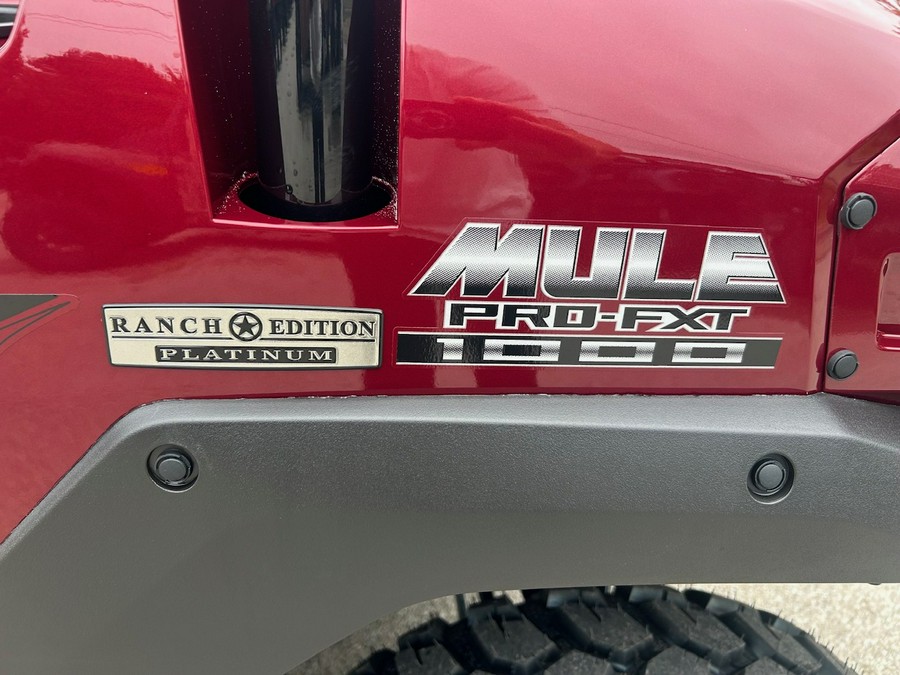 2027 KAWASAKI Mule Pro-FXT 1000 Platinum Ranch Edition Metallic Deep Red - K10120