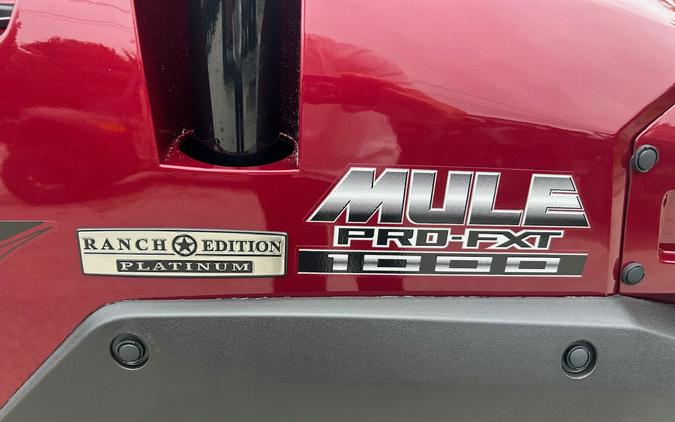 2027 KAWASAKI Mule Pro-FXT 1000 Platinum Ranch Edition Metallic Deep Red - K10120