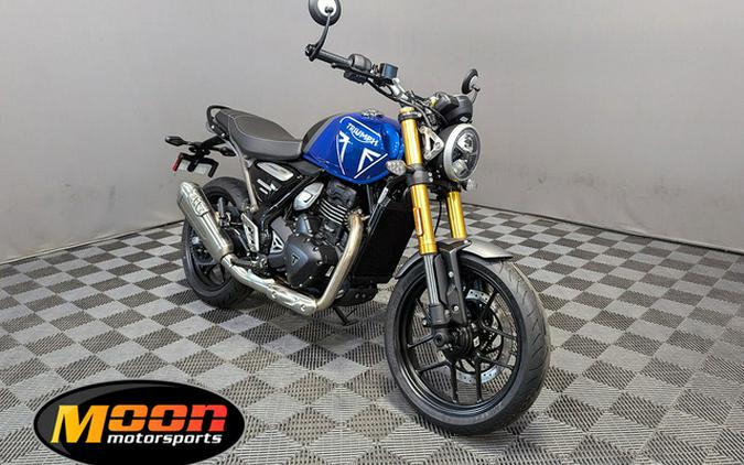 2024 Triumph Speed 400 Caspian Blue Storm Grey