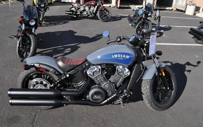 2024 Indian Motorcycle® Scout® Bobber ABS Icon Stealth Gray Azure Crystal