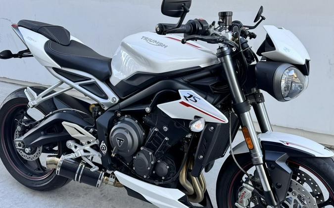 2019 Triumph Street Triple RS Crystal White